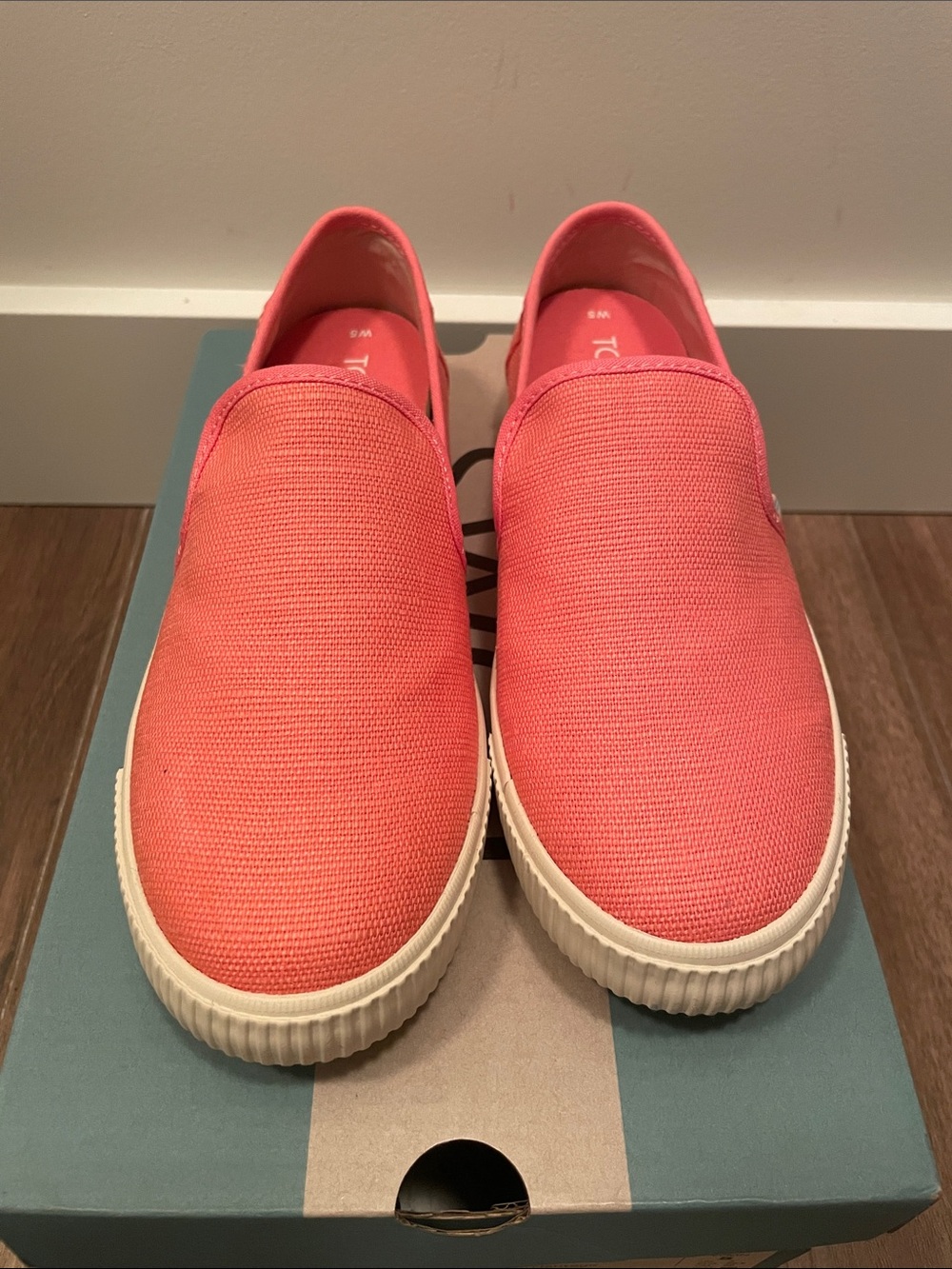 Coral Slip-On Canvas Sneakers - Women